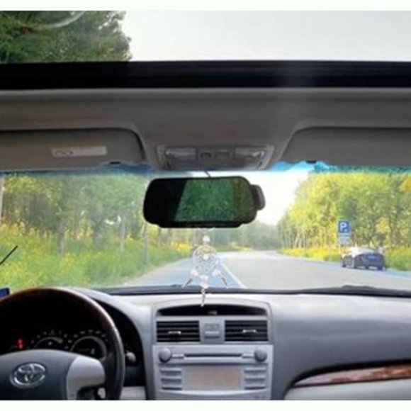 Dreamcatcher Keychain Crystal Glass Gemstone Feathers Silver Keyring Purple NEW - Picture 3 of 10